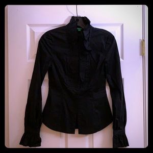 Long sleeve Black Button-up Dress Shirt